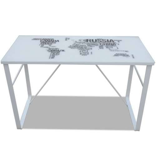 Pravokutni stol s tiskanom površinom, karta svijeta Cijena