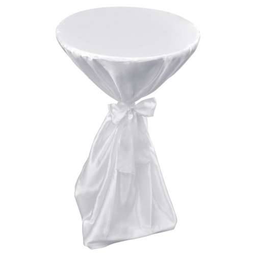 Bijeli stolnjak za stolove s vrpcom 80 cm 2 kom Cijena