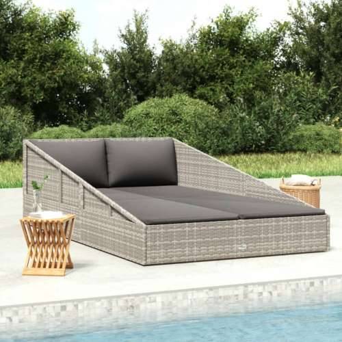 Vrtni krevet sivi 110x200 cm od poliratana Cijena