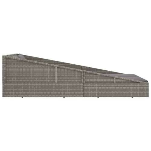 Vrtni krevet sivi 110x200 cm od poliratana Cijena