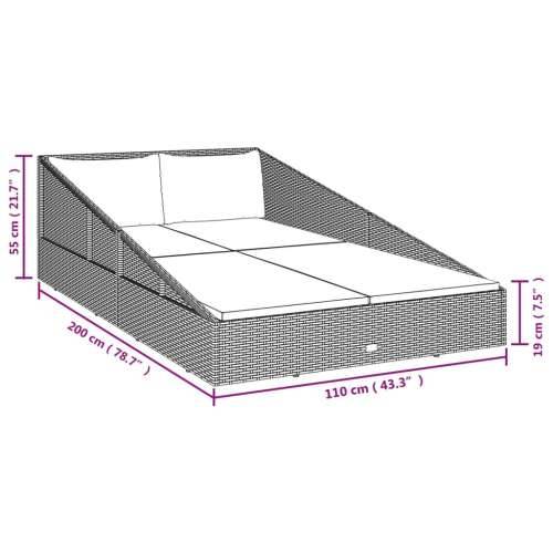 Vrtni krevet sivi 110x200 cm od poliratana Cijena