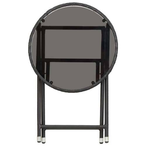 Stolić za čaj crni 60 cm poliratana od kaljenog stakla Cijena