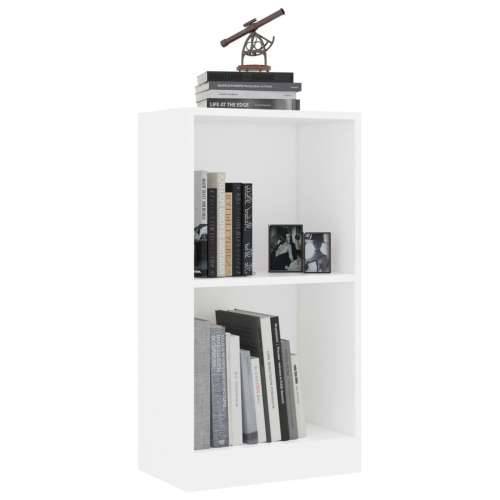 Polica za knjige bijela 40 x 24 x 75 cm od konstruiranog drva - Bijela 1 75 cm 40 cm Cijena
