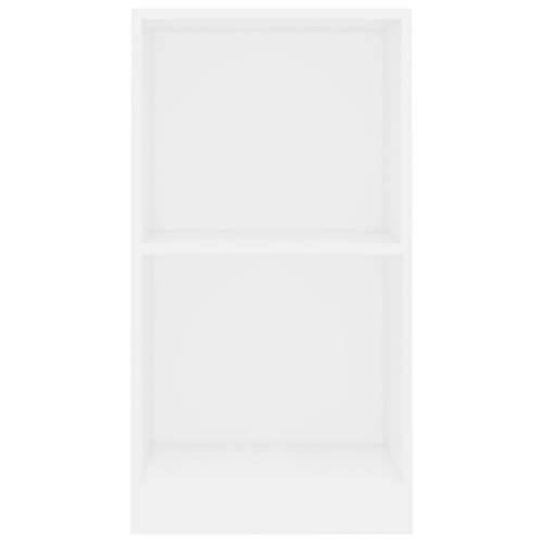 Polica za knjige bijela 40 x 24 x 75 cm od konstruiranog drva - Bijela 1 75 cm 40 cm Cijena