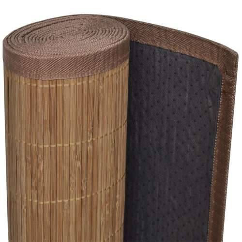 Pravokutni tepih od smeđeg bambusa 80 x 300 cm Cijena