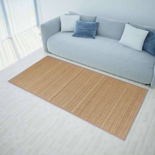Pravokutni tepih od smeđeg bambusa 120 x 180 cm Cijena