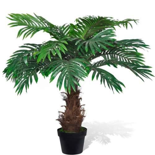 Umjetno stablo Cycus palme s lončanicom, 80 cm Cijena