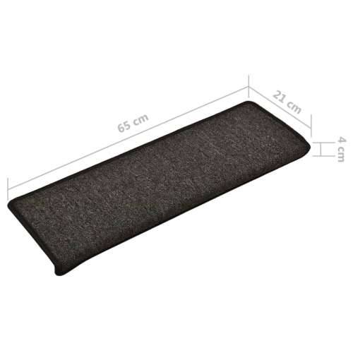 Tepisi za stepenice 15 kom 65x21x4 cm antracit - Antracit 65 x 21 x 4 cm 15 Cijena