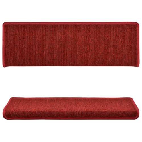Tepisi za stepenice 15 kom 65x21x4 cm crveni - Crvena 65 x 21 x 4 cm 15 Cijena