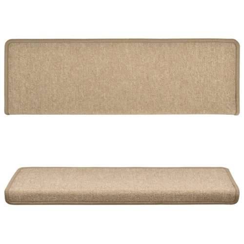 Tepisi za stepenice 15 kom 65x21x4 cm smeđe-sivi - Sivo-smeđa 65 x 21 x 4 cm 15 Cijena