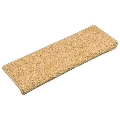 Tepisi za stepenice 15 kom 65x21x4 cm bež - Bež 65 x 21 x 4 cm 15 Cijena