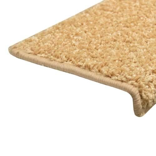 Tepisi za stepenice 15 kom 65x21x4 cm bež - Bež 65 x 21 x 4 cm 15 Cijena