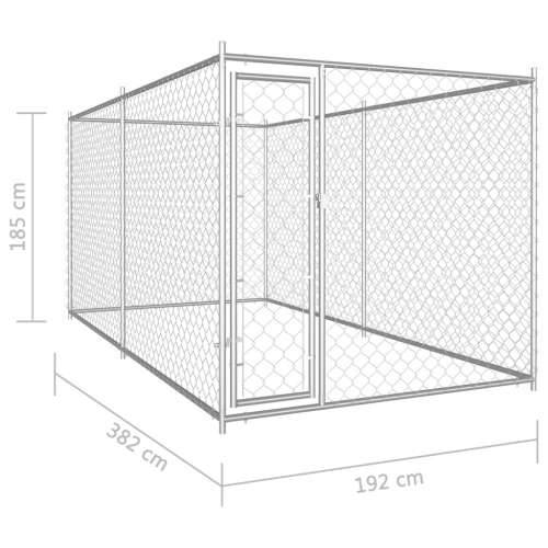 Vanjski kavez za pse 382 x 192 x 185 cm Cijena
