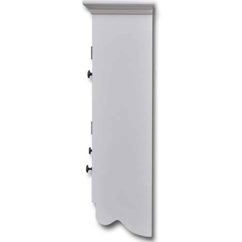 Drveni kuhinjski zidni ormarić sa staklenim vratima bijeli Cijena