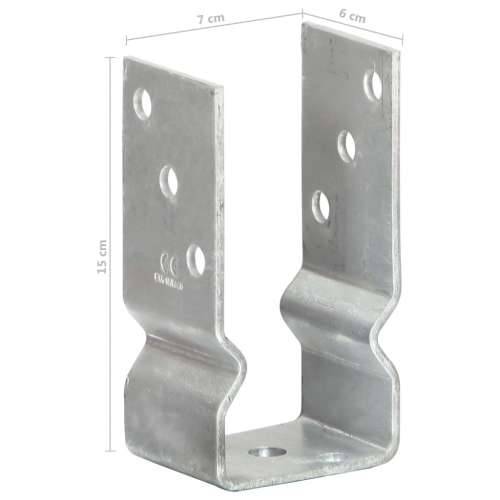 Sidra za ogradu 6 kom srebrna 7 x 6 x 15 cm pocinčani čelik 7 x 6 x 15 cm 6 Cijena