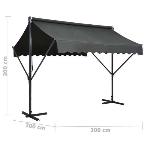 Samostojeća tenda 300 x 300 cm antracit Antracit 3 x 3 m 1 Cijena