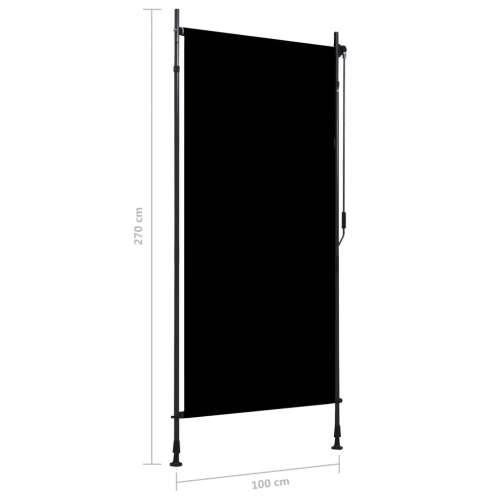 Vanjska roleta 100 x 270 cm antracit  - Antracit 100 x 270 cm 1 Podesiva visina (225 – 275 cm) Cijena