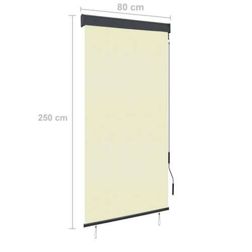 Vanjska roleta 80 x 250 cm krem - Krema 80 x 250 cm Cijena