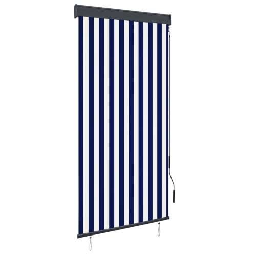 Vanjska roleta 100 x 250 cm plavo-bijela - Plava i bijela 100 x 250 cm Cijena