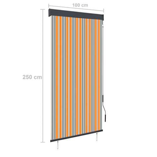Vanjska roleta 100 x 250 cm žuto-bijela - Žuta i plava 100 x 250 cm Cijena