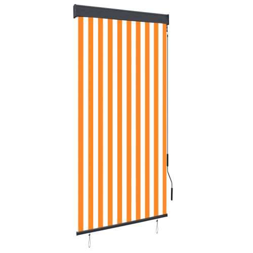 Vanjska roleta 100 x 250 cm bijelo-narančasta - Narančasta i bijela 100 x 250 cm Cijena