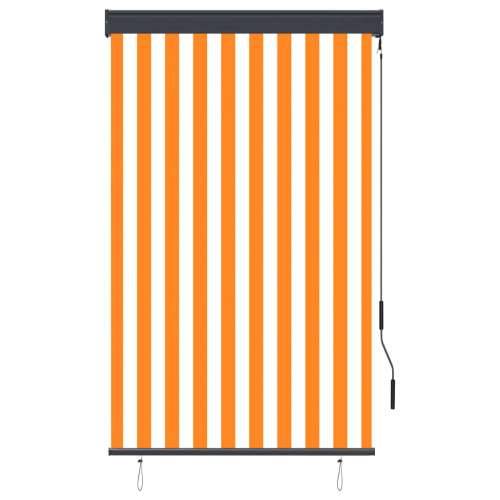 Vanjska roleta 100 x 250 cm bijelo-narančasta - Narančasta i bijela 100 x 250 cm Cijena