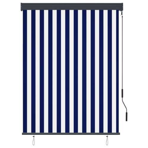 Vanjska roleta 120 x 250 cm plavo-bijela - Plava i bijela 120 x 250 cm Cijena