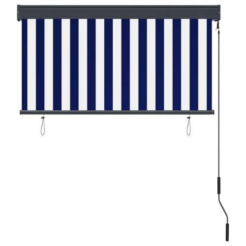 Vanjska roleta 120 x 250 cm plavo-bijela - Plava i bijela 120 x 250 cm Cijena
