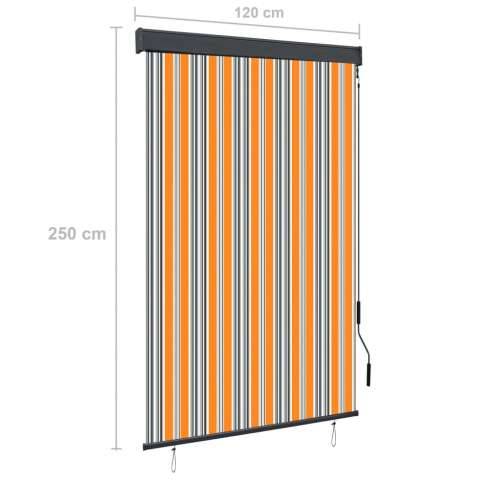 Vanjska roleta 120 x 250 cm žuto-bijela - Žuta i plava 120 x 250 cm Cijena