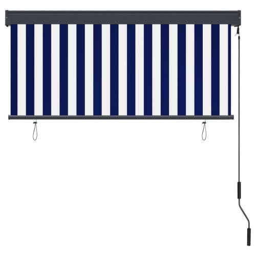 Vanjska roleta 140 x 250 cm plavo-bijela - Plava i bijela 140 x 250 cm Cijena