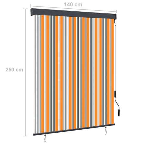 Vanjska roleta 140 x 250 cm žuto-bijela - Žuta i plava 140 x 250 cm Cijena