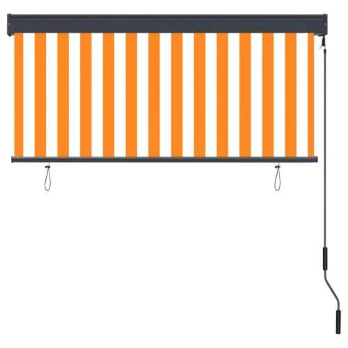 Vanjska roleta 140 x 250 cm bijelo-narančasta - Narančasta i bijela 140 x 250 cm Cijena