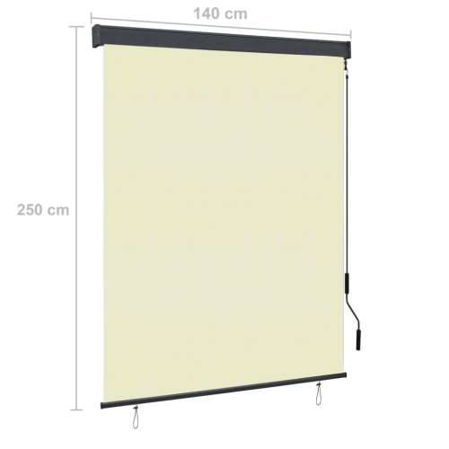 Vanjska roleta 140 x 250 cm krem - Krema 140 x 250 cm Cijena