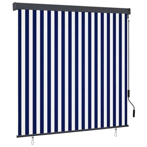 Vanjska roleta 160 x 250 cm plavo-bijela - Plava i bijela 160 x 250 cm Cijena