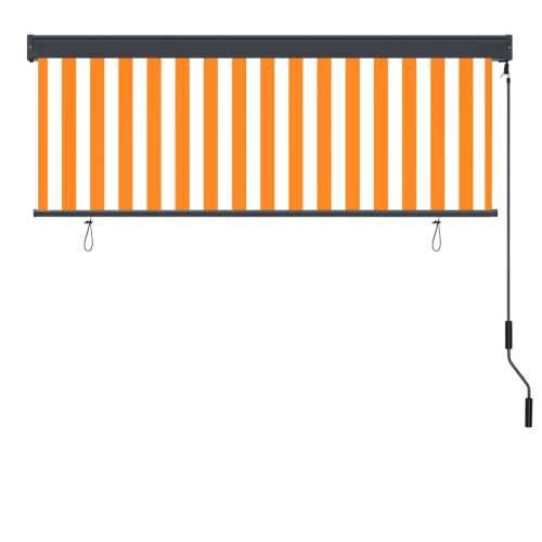Vanjska roleta 160 x 250 cm bijelo-narančasta  - Narančasta i bijela 160 x 250 cm Cijena