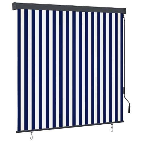 Vanjska roleta 170 x 250 cm plavo-bijela - Plava i bijela 170 x 250 cm Cijena