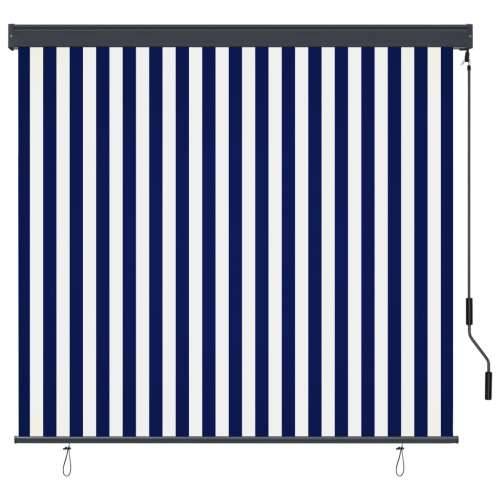 Vanjska roleta 170 x 250 cm plavo-bijela - Plava i bijela 170 x 250 cm Cijena