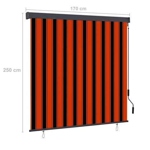Vanjska roleta 170 x 250 cm narančasto-smeđa - narančasta i smeđa 170 x 250 cm Cijena