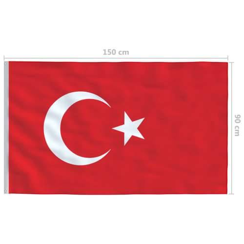 Turska zastava 90 x 150 cm - Samo zastava Turska Cijena