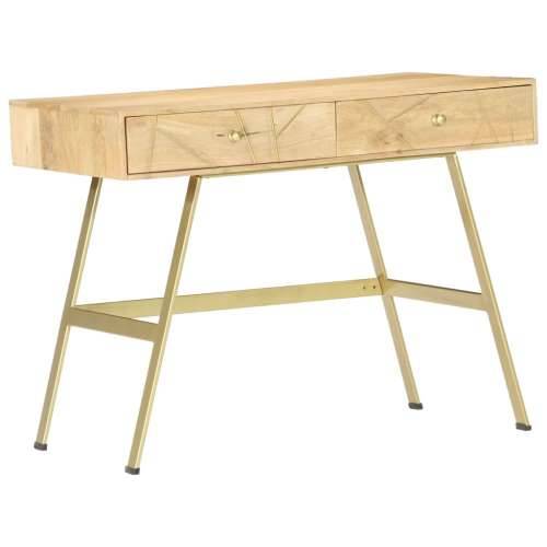 Pisaći stol s ladicama 100 x 55 x 75 cm masivno drvo manga - masivno drvo manga Cijena