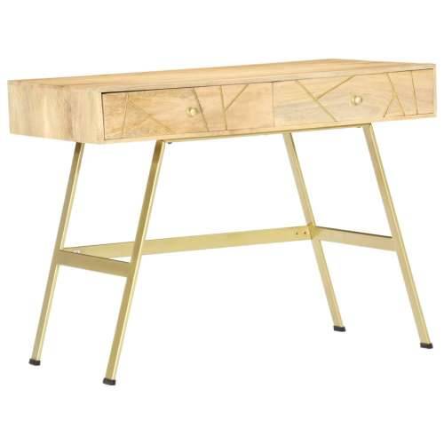 Pisaći stol s ladicama 100 x 55 x 75 cm masivno drvo manga - masivno drvo manga Cijena