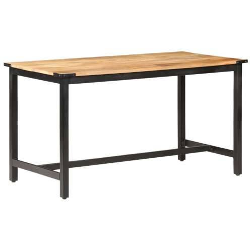 Blagovaonski stol od masivnog grubog drva manga 140x70x76 cm - 140 x 70 x 76 cm 1 Cijena