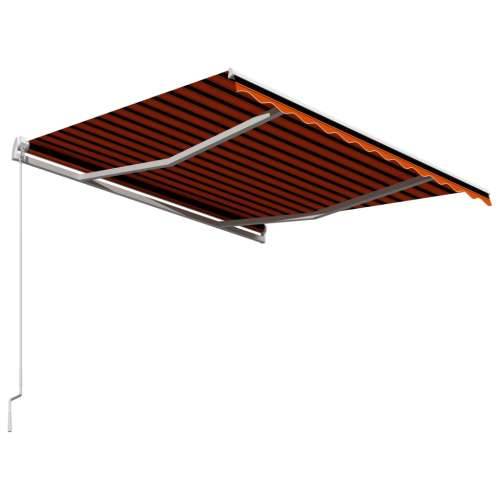 Tenda na ručno uvlačenje 300 x 250 cm narančasto-smeđa - Šareni 300 x 250 cm 1 Cijena