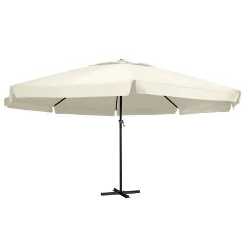 Vrtni suncobran s aluminijskim stupom 600 cm pješčano bijeli - Bijela 600 cm 1 Cijena