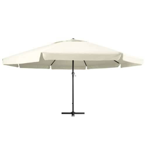 Vrtni suncobran s aluminijskim stupom 600 cm pješčano bijeli - Bijela 600 cm 1 Cijena