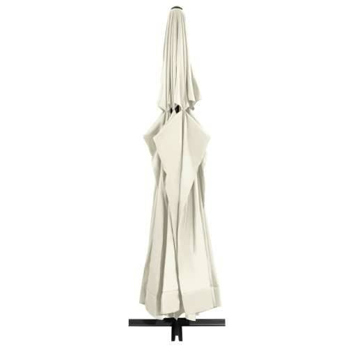 Vrtni suncobran s aluminijskim stupom 600 cm pješčano bijeli - Bijela 600 cm 1 Cijena