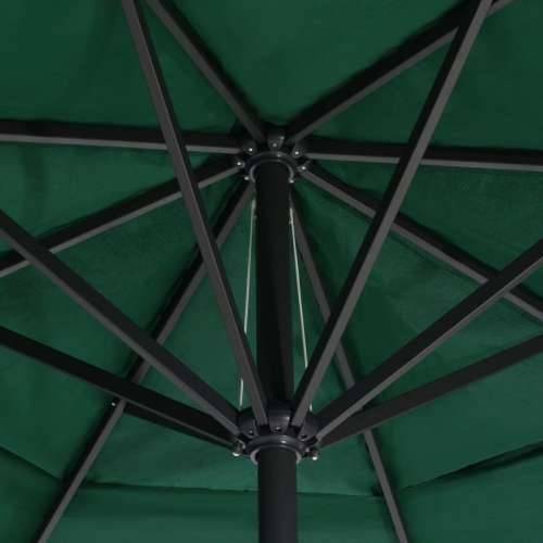 Vrtni suncobran s aluminijskim stupom 600 cm zeleni - Zelena 600 cm 1 Cijena