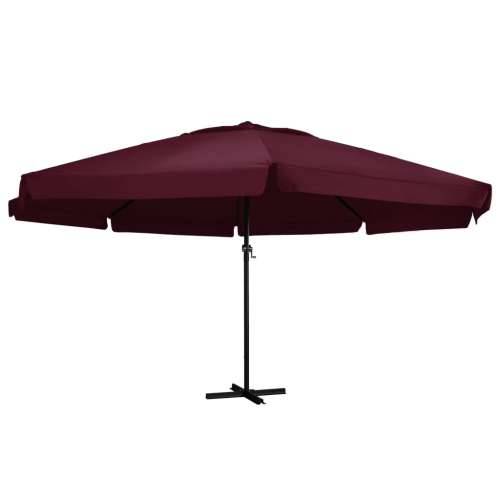 Vrtni suncobran s aluminijskim stupom 600 cm bordo - Bordo crvena 600 cm 1 Cijena
