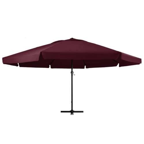 Vrtni suncobran s aluminijskim stupom 600 cm bordo - Bordo crvena 600 cm 1 Cijena