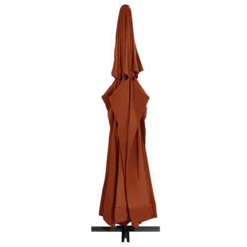 Vrtni suncobran s aluminijskim stupom 600 cm terakota - Terakota 600 cm 1 Cijena